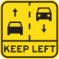 keep Left Sign